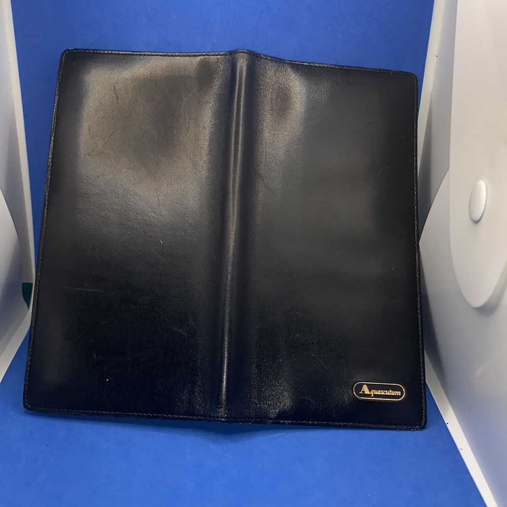 AQUASCUTUM of London Leather and Plaid Wallet new - Picture 7 of 9